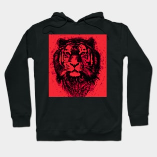 Tiger Red Head 02 Hoodie